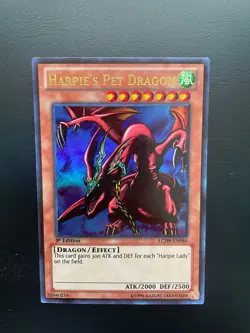 Yugioh Harpie's Pet Dragon LCJW-EN086 1st Edition Ultra Rare LP/MP - Image 3