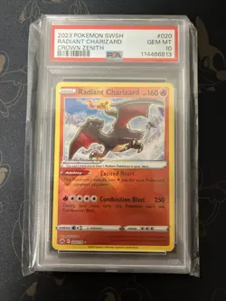 Pokemon TCG Radiant Charizard Crown Zenith Holo Card 020/159 PSA Gem Mint 10 - Image 3