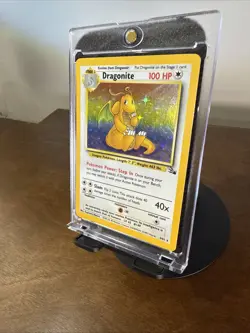 Pokemon TCG Dragonite Fossil Holo Unlimited Rare Card 4/62 LP Vintage Authentic - Image 4