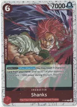 One Piece card PRB-02 P-083 P Shanks Foil The Best vol.2 - Image 1