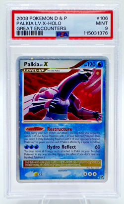 Palkia LV.X Great Encounters 106/106 Holo PSA 9 Mint Pokemon Card POP 100 - Image 1
