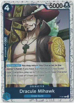 Dracule Mihawk (Foil) P-081 P ONE PIECE Card The Best 2 - ONE PIECE English NEW - Image 1