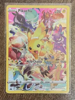 Pokemon Pikachu TCG Crown Zenith Holo Full Art Secret Rare Card PSA 10 160/159 - Image 2