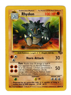 Rhydon 45/64 Common Jungle Set Pokemon Card - Image 1
