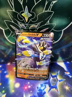 Pokemon Card - Rapid Strike Urshifu V - 87/163 - NM - Battle Styles - Image 1