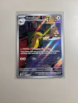 Gumshoos Illustration Rare 153/132 Mega Evolution Pokemon TCG Near Mint Card NM - Image 1