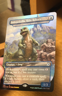 MTG FOIL Babygodzilla, Ruin Reborn Ikoria Pollywog Symbiote, Eerie ultimatum + - Image 3