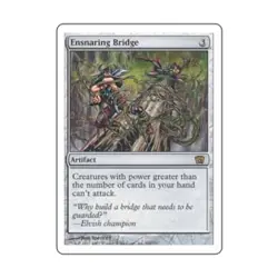 WOTC MtG 8th Ed Ensnaring Bridge (R) EX - Image 1