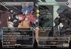 Crystal Fragments // Summon: Alexander - Foil Extended Art FIN NM MTG - Image 1