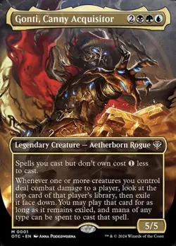 Gonti, Canny Acquisitor - Foil Extended Art OTJC NM MTG - Image 1