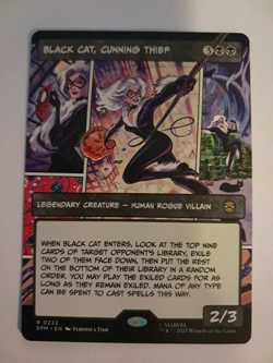 Black Cat, Cunning Thief Showcase NM/M Marvel Spiderman MTG MAGIC THE GATHERING - Image 1