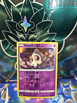 2020 POKEMON VIVID VOLTAGE DUSKULL 069/185 REVERSE HOLO (COMMON) - Image 1