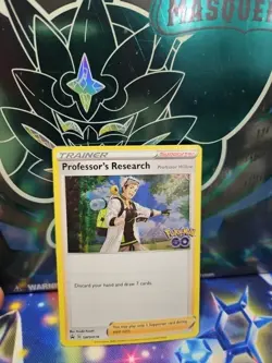 Pokemon Professor's Research Black Star Promo SWSH178 Holo Promo NM (1) - Image 1