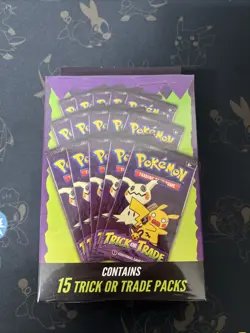 Pokemon Trick or Trade Booster Pack box 15 Packs 2023 Sealed Walgreens Exclusive - Image 1