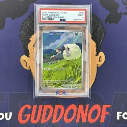 PSA 9 MINT 2025 Pokemon Journey Together HOP'S WOOLOO #170 Illustration Rare - Image 1