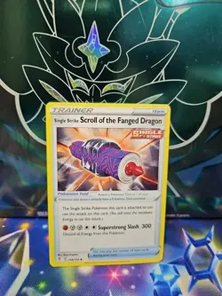 Single Strike Scroll of the Fanged Dragon 158/203 Reverse Evolving Skies Pokemon - Image 1