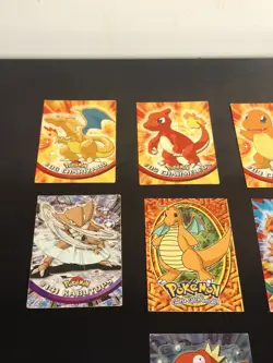 8 Topps Pokemon Cards Lot MP Charizard Dragonite - Image 2