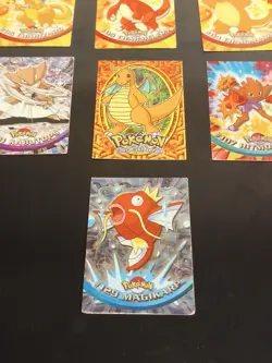 8 Topps Pokemon Cards Lot MP Charizard Dragonite - Image 4