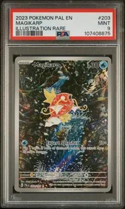 MAGIKARP 203 POKEMON 2023 PAL EN-PALDEA EVOLVED ILLUSTRATION RARE PSA 9 MINT - Image 1