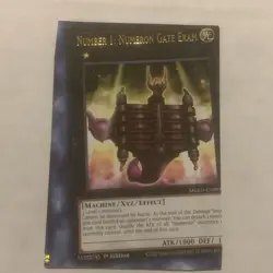 HUGE MISCUT Yugioh Number 1: Numeron Gate Ekam (Rare) (1st Ed.) MGED-EN083 - Image 1