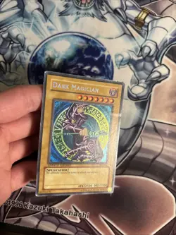 (42) YUGIOH REVERSE FOIL Dark Magician BPT-001 Secret Rare Limited Edition HP - Image 2