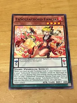 Yugioh Asian English CR09-AE063 FaSolfachord Fancia x3 playset Common NM - Image 1