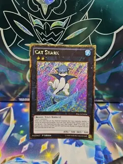 Yugioh - Cat Shark PGL2-EN016 NM 1st ed Gold Rare - Image 1
