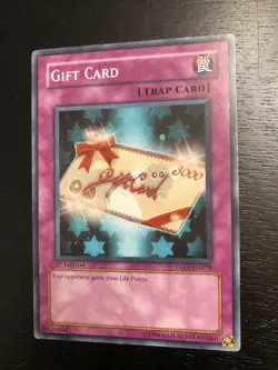 Yugioh Gift Card TAEV-EN078 1st Ed Common LP - Image 3