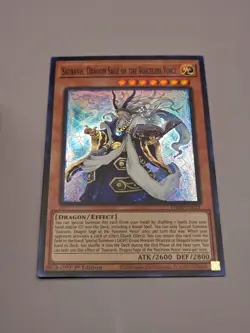 Yugioh! Sauravis, Dragon Sage of the Voiceless Voice - PHNI-EN021 - Super Rare - - Image 2