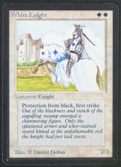 White Knight Beta MTG Card Magic: the Gathering 1993 - Image 1