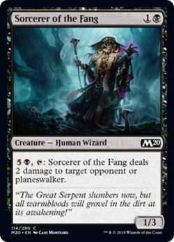 SORCERER OF THE FANG ~mtg NM-M M20 Magic 2020 Com x4 - Image 1