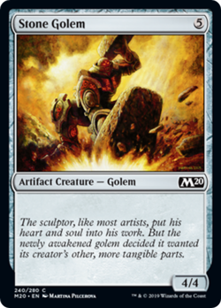 STONE GOLEM ~mtg NM-M M20 Magic 2020 Com x4 - Image 1