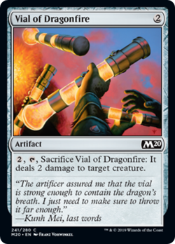 VIAL OF DRAGONFIRE ~mtg NM-M M20 Magic 2020 Com x4 - Image 1