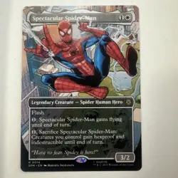 Spectacular Spider-man (borderless) (014) M/NM Magic MTG Marvel's Spider-man - Image 1