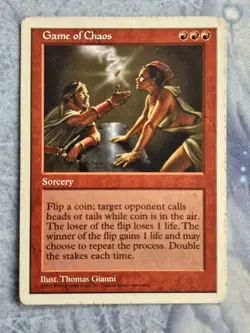 Game of Chaos - Fifth Edition - Magic the Gathering - MTG - Light Play - Image 1