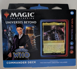 Magic The Gathering Universes Beyond Doctor WHO Masters Of Evil Commander Deck - Image 1