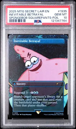 2025 MTG SECRET LAIR DROP #1935 INEVITABLE BETRAYAL PSA 10 - Image 1