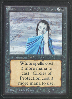Gloom Beta MTG Card Magic: the Gathering 1993 - Image 1