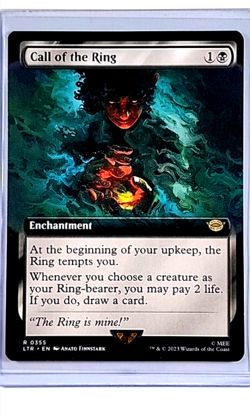 2023 MTG Magic the Gathering Lord of the Rings Extended Art 355 Call of the Ring - Image 1
