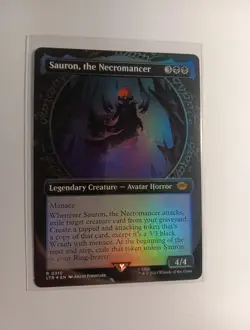 Sauron, The Necromancer Showcase Foil Lord Of The Rings Magic The Gathering - Image 1