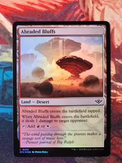 Abraded Bluffs Foil Outlaws of Thunder Junction Magic Gathering MTG OTJ - Image 1