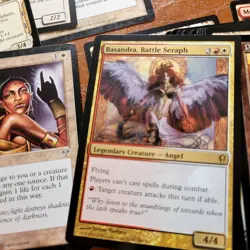 COMMANDER DECK 100 Mtg Cards - COLOR Hosers / Protection Sexy Red White Angel - Image 1
