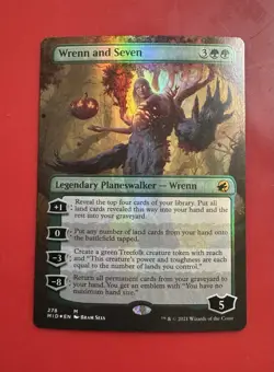MTG Wrenn and Seven Borderless FOIL: Innistrad Midnight Hunt NEVER PLAYED - Image 1