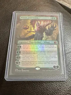 MTG Wrenn and Seven Borderless FOIL: Innistrad Midnight Hunt NEVER PLAYED - Image 3