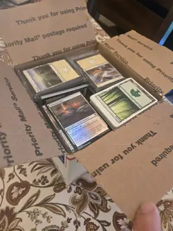 MTG Magic the Gathering 7.11lb Box of Land- Non Basic and Basic - Image 1