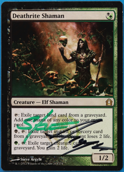 Deathrite Shaman Return to Ravnica NM Rare SIGNED CARD (504774) ABUGames - Image 1
