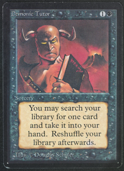 Demonic Tutor Beta MTG Card Magic: the Gathering 1993 - Image 1