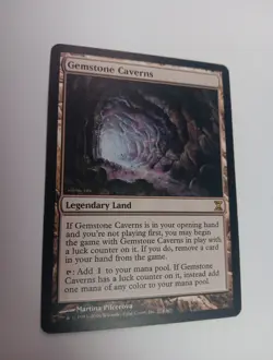 1x MTG Gemstone Caverns (274/301) Time Spiral LP Commander Modern Legacy - Image 1