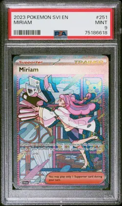 2023 POKEMON SVI EN-SCARLET & VIOLET SPECIAL ILLUSTRATION RARE #251 MIRIAM PSA 9 - Image 1