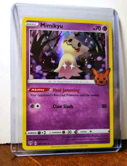 POKEMON MIMIKYU 081/189 HOLO RARE TRICK OR TRADE HALLOWEEN LP - Image 3